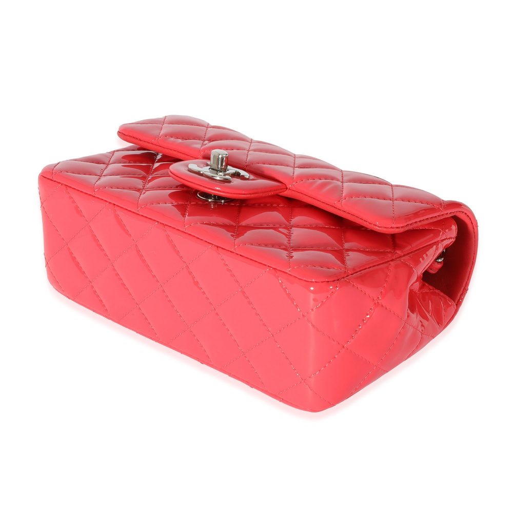 Chanel Pink Patent Rectangular Mini Flap - Picture 6 of 7